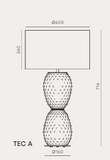 Candeeiro Mesa Cactus - NAC135/2  0225