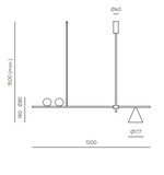 Candeeiro Teto Crane C1241 0225