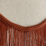 Abat-Jour Vintage com Franjas Terracota