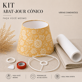 Kit  Abat-Jour Cónico -Várias Dimensões