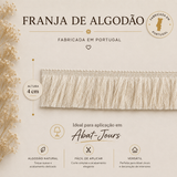 Franja Algodão 4 cm – Vendida ao Metro