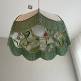 Abat-Jour Modelo Cúpula com Tecido no Interior e Exterior