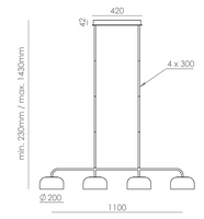 Candeeiro Teto Ipon 1224