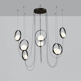 Candeeiro Teto Halo 8 luzes Dourado/ Preto- 25