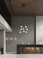 Candeeiro Teto Halo 8 luzes Dourado/ Preto- 25
